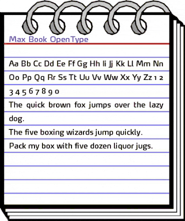 Max-Book Regular animated font preview Max-Book Regular animated font preview
