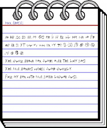 Max Rhodes Regular animated font preview Max Rhodes Regular animated font preview