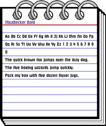 MaxBecker Bold animated font preview MaxBecker Bold animated font preview