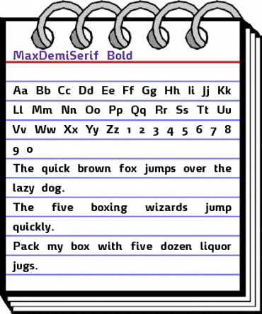 MaxDemiSerif-Bold Regular animated font preview MaxDemiSerif-Bold Regular animated font preview