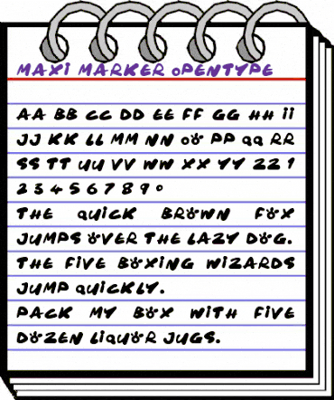 Maxi Marker Regular animated font preview Maxi Marker Regular animated font preview