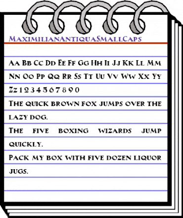 MaximilianAntiqua Regular animated font preview MaximilianAntiqua Regular animated font preview