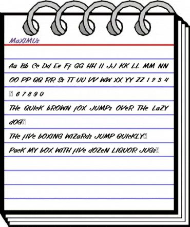 Maximus Regular animated font preview Maximus Regular animated font preview