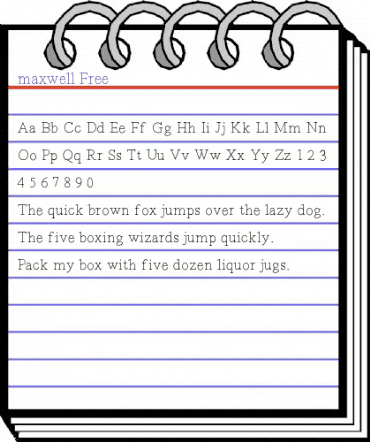 Maxwell Medium animated font preview