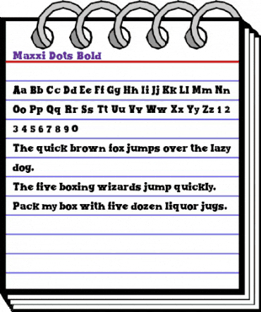 Maxxi Dots Bold animated font preview Maxxi Dots Bold animated font preview