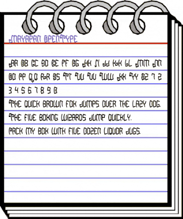 Mayapan Regular animated font preview