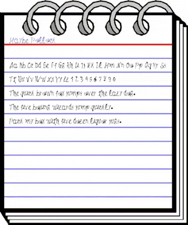 Maybe Pollock Regular animated font preview Maybe Pollock Regular animated font preview