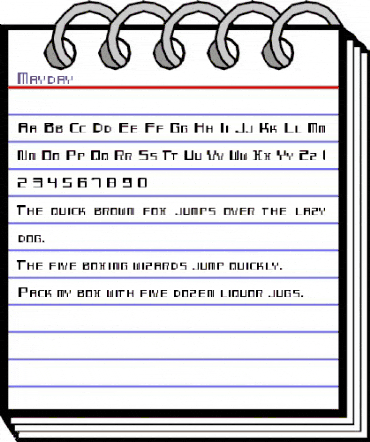 Mayday Regular animated font preview Mayday Regular animated font preview