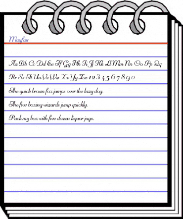 Mayfair Regular animated font preview Mayfair Regular animated font preview