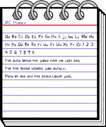 MC Hobbes Regular animated font preview MC Hobbes Regular animated font preview