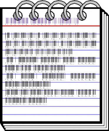 MC morse_Baudot_5_Unit BC Regular animated font preview