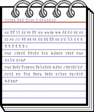 Mccid Fsl Font 2 Regular animated font preview