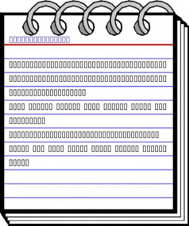 MCS ABHA SPINED Regular animated font preview