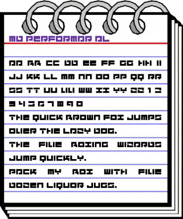 MD Performar AL Regular animated font preview MD Performar AL Regular animated font preview