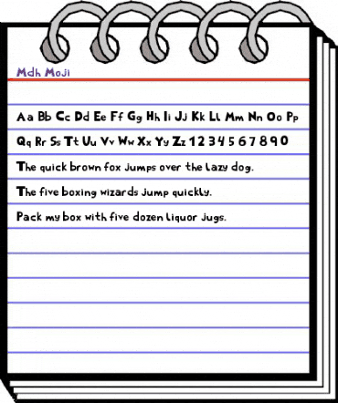 MDH Titling Regular animated font preview