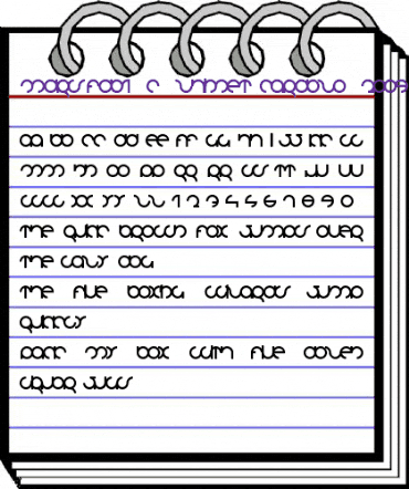 MDRS-FD01 Regular animated font preview