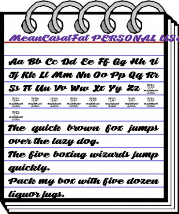 Mean Casat Fat PERSONAL USE Regular animated font preview Mean Casat Fat PERSONAL USE Regular animated font preview