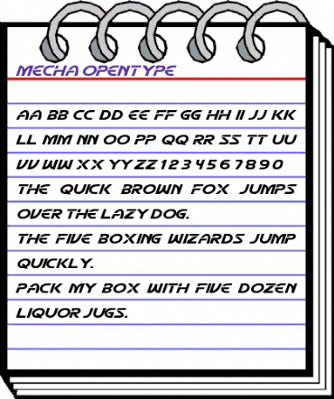 Mecha Regular animated font preview Mecha Regular animated font preview