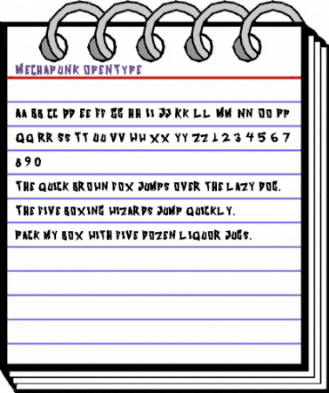Mechapunk Regular animated font preview Mechapunk Regular animated font preview