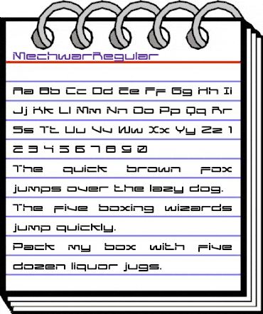 MechwarRegular Regular animated font preview MechwarRegular Regular animated font preview