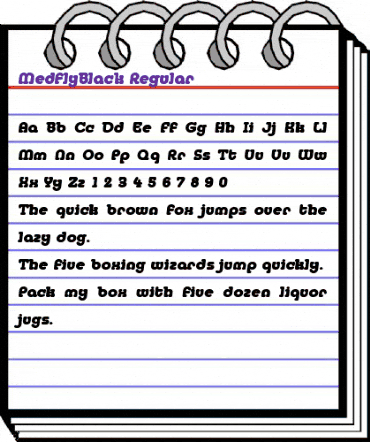 MedflyBlack Regular animated font preview MedflyBlack Regular animated font preview