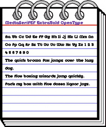 MediaSerifEF ExtraBold animated font preview MediaSerifEF ExtraBold animated font preview