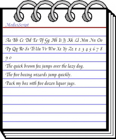 MediciScript RomanItalic animated font preview MediciScript RomanItalic animated font preview