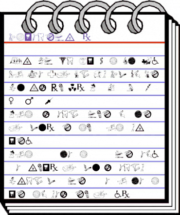 Medicobats Regular animated font preview Medicobats Regular animated font preview