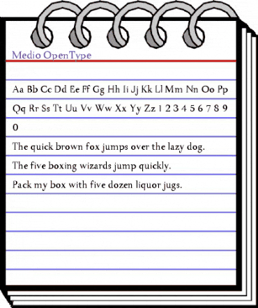 Medio Regular animated font preview Medio Regular animated font preview