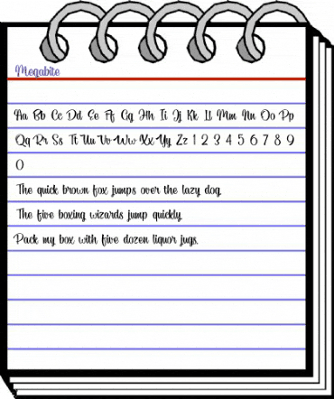 Megabite Regular animated font preview Megabite Regular animated font preview