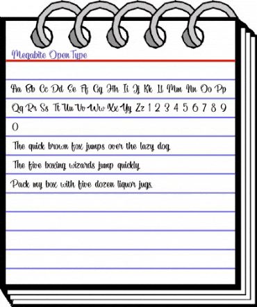 Megabite Regular animated font preview Megabite Regular animated font preview