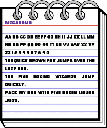 Megabomb Regular animated font preview Megabomb Regular animated font preview