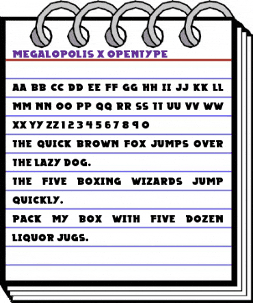 Megalopolis X Regular animated font preview Megalopolis X Regular animated font preview