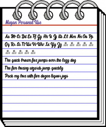 Megan Personal Use Regular animated font preview Megan Personal Use Regular animated font preview