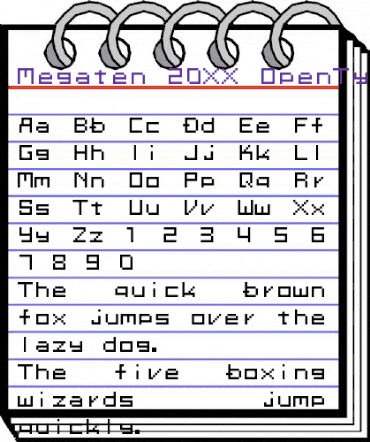 Megaten 20XX Regular animated font preview Megaten 20XX Regular animated font preview