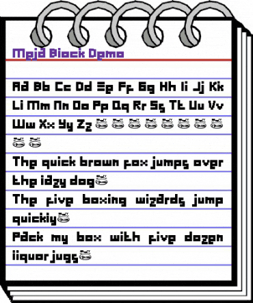 Meja Block Demo Regular animated font preview Meja Block Demo Regular animated font preview