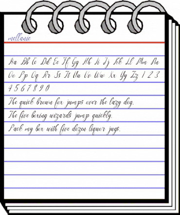 mellanie Regular animated font preview mellanie Regular animated font preview