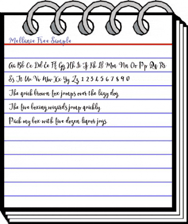 Mellanie Regular animated font preview Mellanie Regular animated font preview