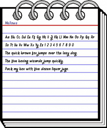 Mellows Regular animated font preview Mellows Regular animated font preview