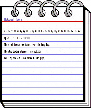 Melowest Reguler animated font preview Melowest Reguler animated font preview