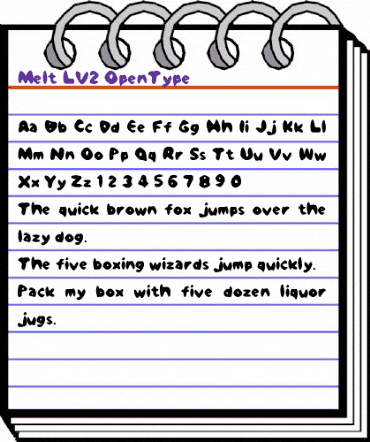 Melt LV2 animated font preview Melt LV2 animated font preview