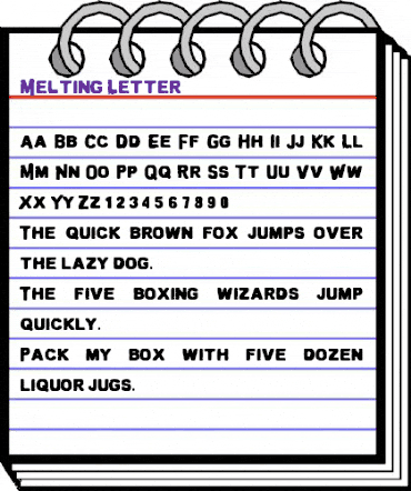 Melting Letter Bold animated font preview Melting Letter Bold animated font preview