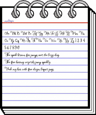 meltisia Regular animated font preview meltisia Regular animated font preview