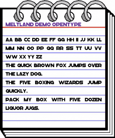 Meltland Demo Bold animated font preview Meltland Demo Bold animated font preview