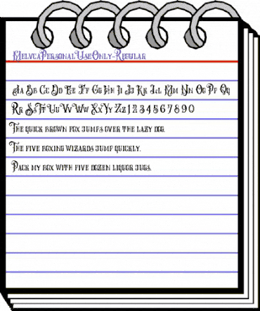Melvca Personal Use Only Regular animated font preview Melvca Personal Use Only Regular animated font preview