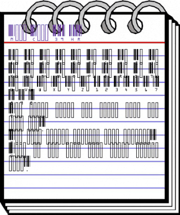 Meme Code 39 HR Regular animated font preview