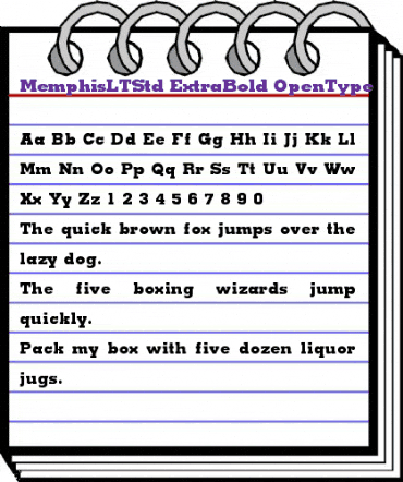 Memphis LT Std Extra Bold animated font preview Memphis LT Std Extra Bold animated font preview