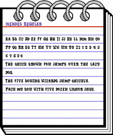 Mendes Regular animated font preview Mendes Regular animated font preview