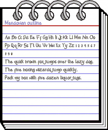 Mendowan Regular animated font preview Mendowan Regular animated font preview