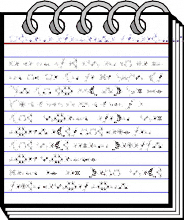 Menina Graciosa Ornaments Two Regular animated font preview